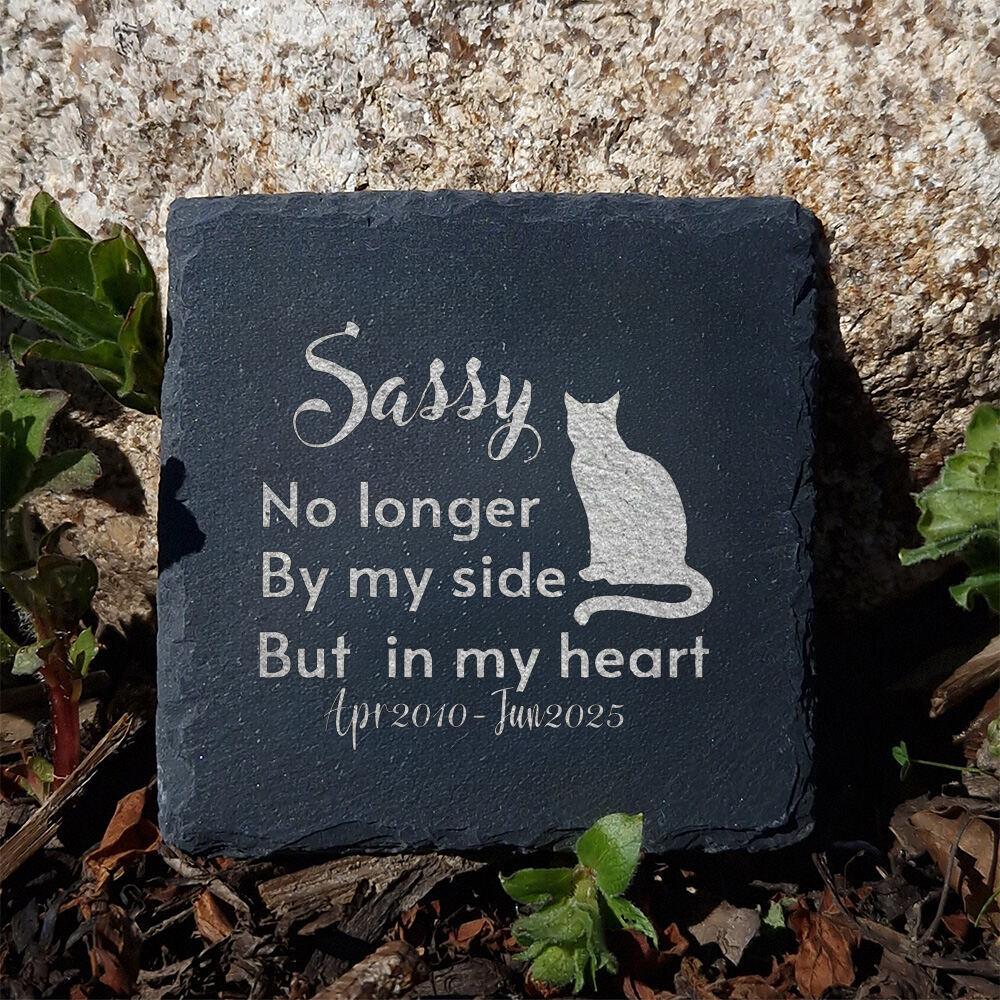 Personalisierter Haustier-Gedenkstein Gravierter Grabstein Hund Beileidsgeschenk Individuell Gravierte Hund Katze Gedenkplakette Haustierverlust Geschenke