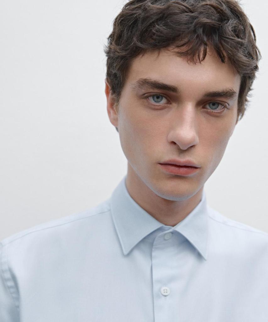 Masimodutti 100% Cotton Slim Fit Oxford Shirt