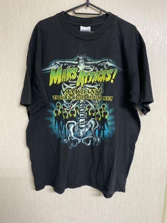 Vintage 90's Mars Attacks Black cotton T Shirt All Size S-5XL unisex