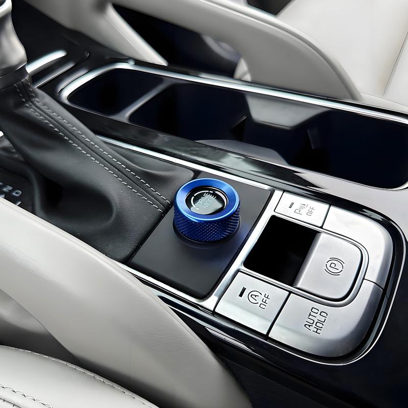 For Kia Telluride -2025 Car Tuning Aluminum Alloy Central Drive Model Switch Knob Ring Cover Trim Interior Accessories