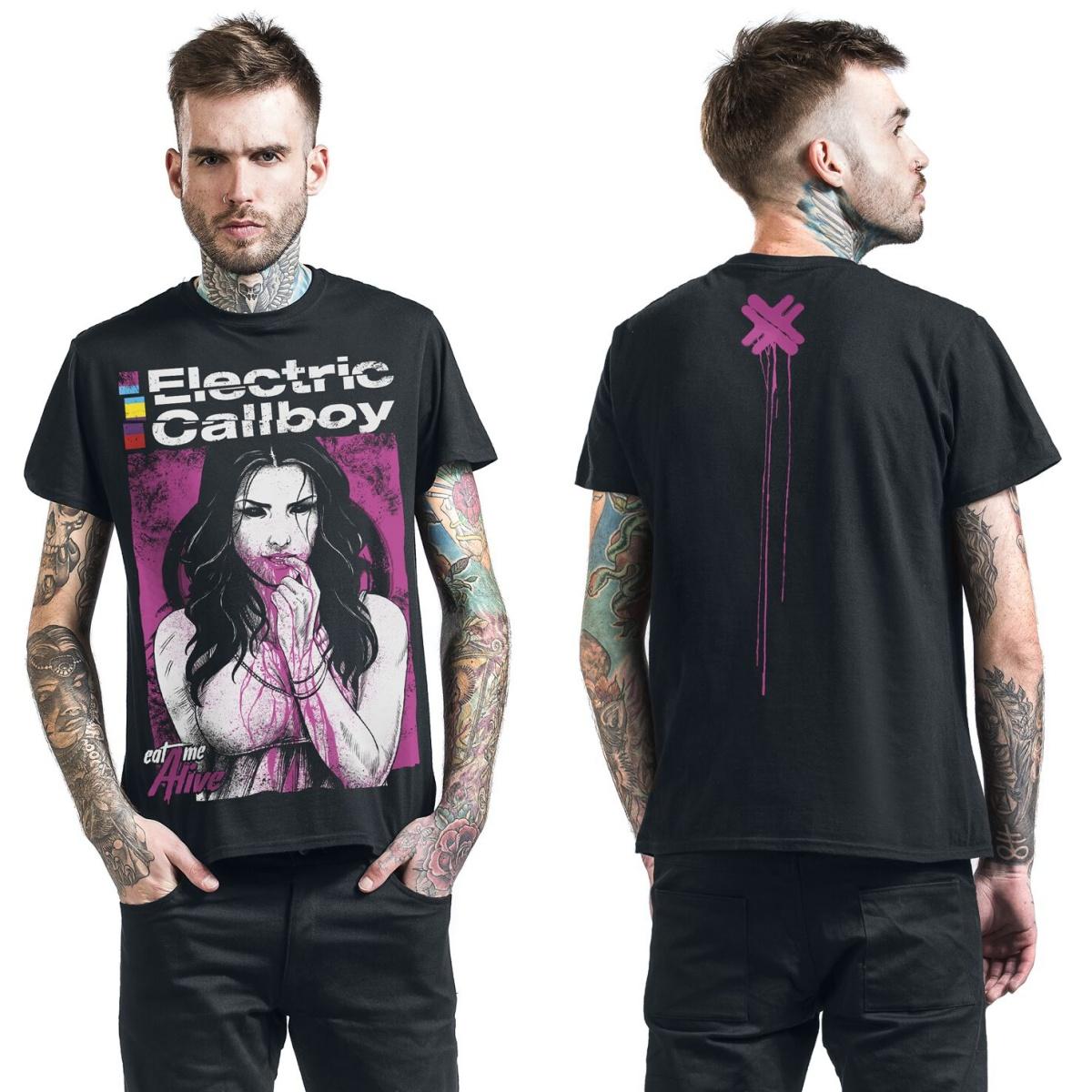 Top Electric Callboy Grafik Baumwoll-T-Shirt Unisex Sommer Kurzarm Modemarke T-Shirt Luxus Lässig Vintage T-Shirts 2XL gray