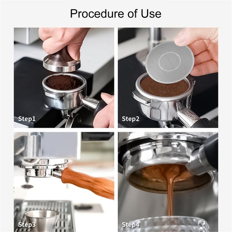 Water Distribution Net Sintered Coffee Machine Handle Powder Plate Coffee Filter Disk Stainless Steel Texture Filter
