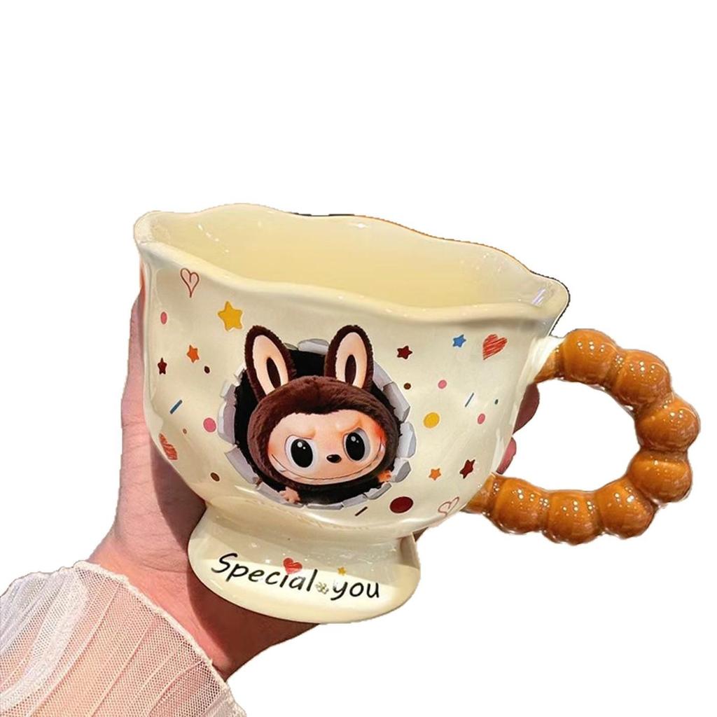 High-Quality Ceramic Mug - Cute and Creative Tea Cup Gift for Girls' Birthdays