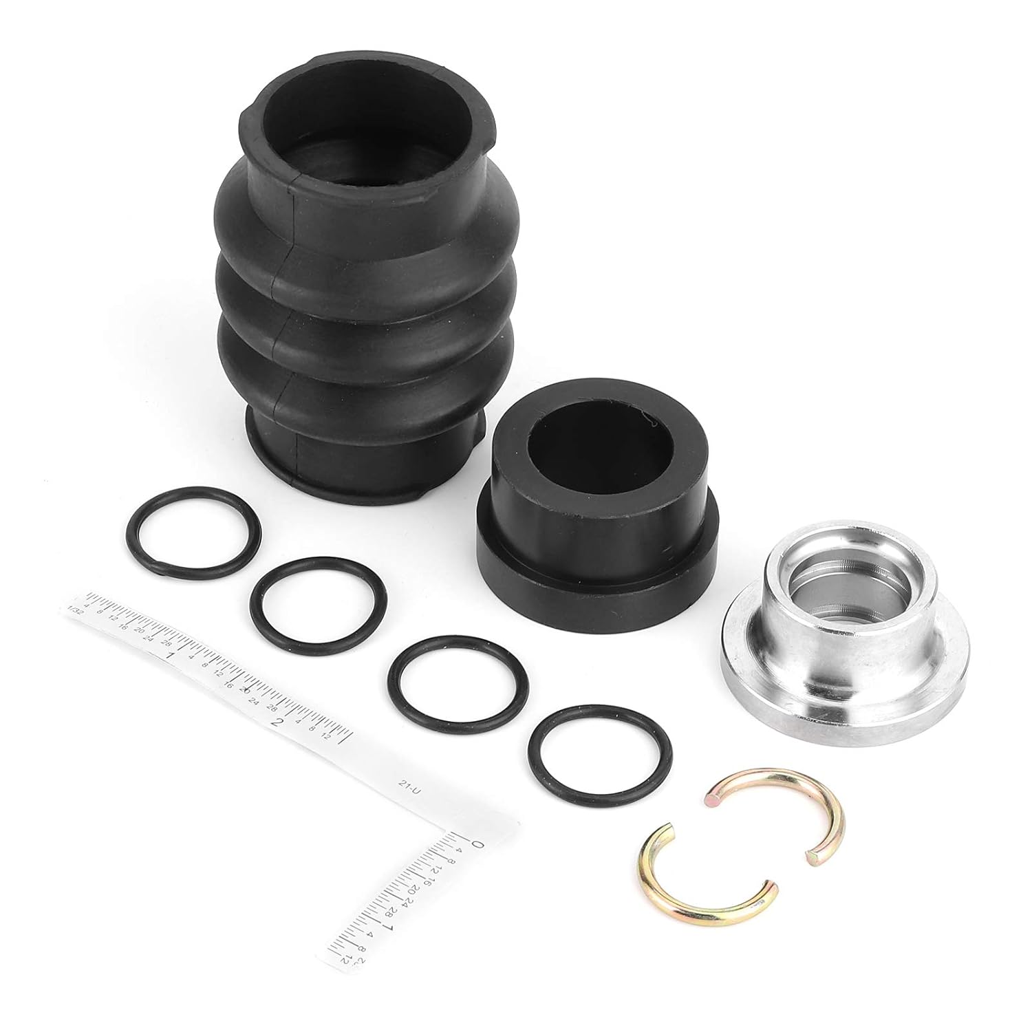 

Pissente Carbon Seal Drive Line Rebuild Kit for Sea Doo PWC and Jet Boats, Carbon Rings, Rubber Aluminum Construction, Compatible with 717 720 787