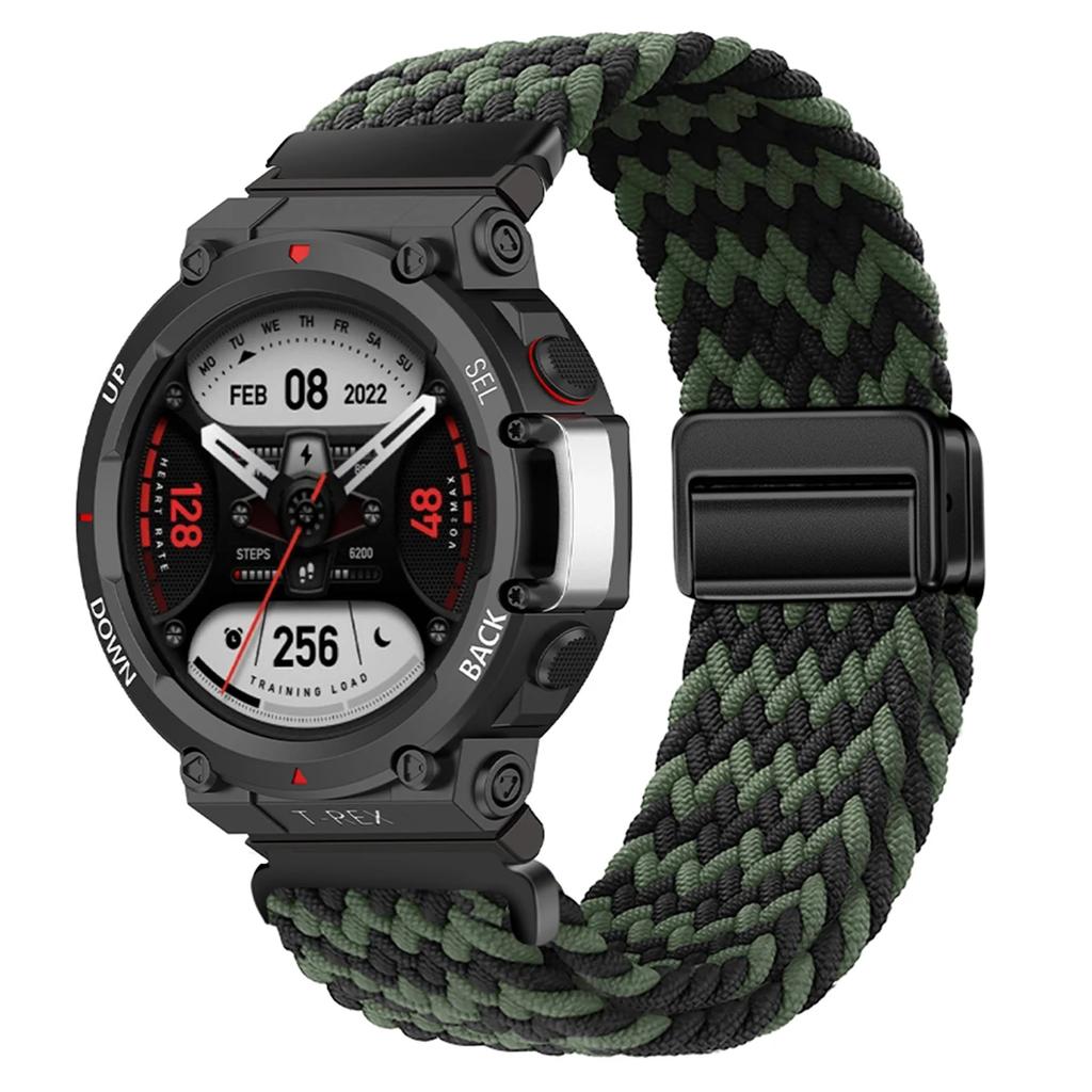 Geflochtenes Solo Loop Armband für Huami Amazfit T-Rex 3 Band Smartwatch Nylon Elastische Armbänder für Huami Amazfit T-Rex 3 Correa Band