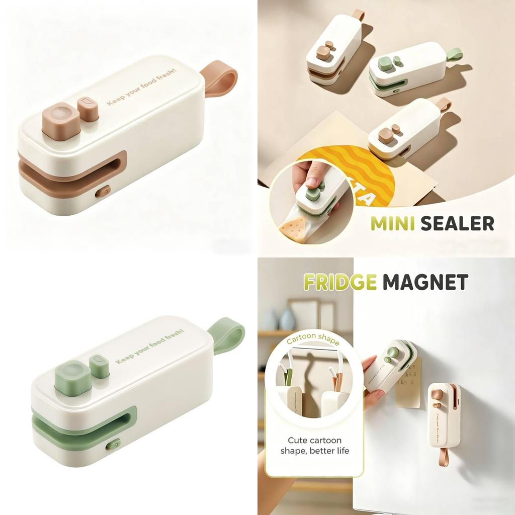 Mini wiederaufladbarer Lebensmittelversiegler mit magnetischem Design zur Frischhaltung in der Küche