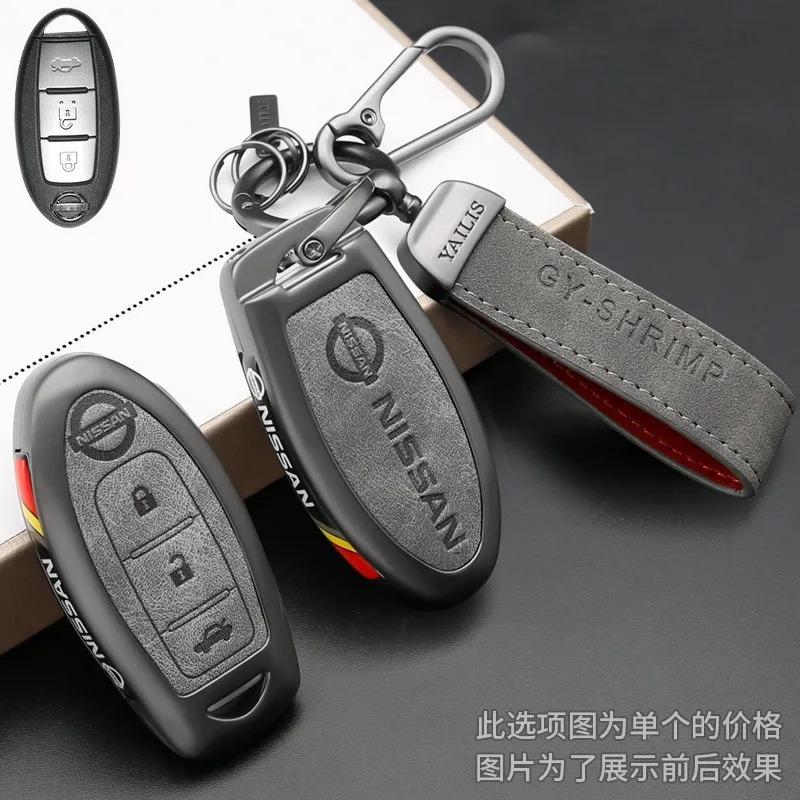 Autofernbedienung Schlüsselhülle Schale Fob Zubehör für Nissan Qashqai X-Trail T32 T31 Juke J10 J11 Kicks Tiida Pathfinder Note