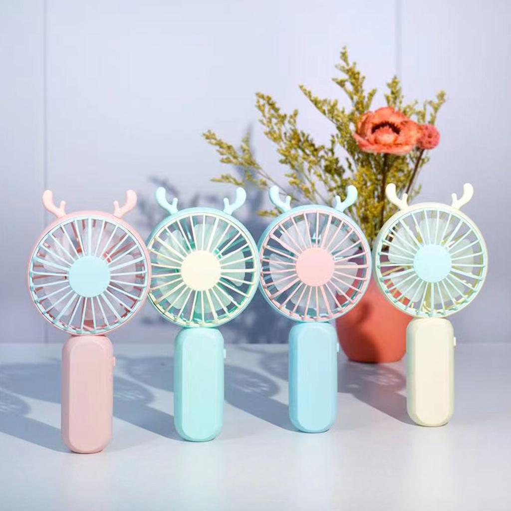 Mini USB Handheld Fan Rechargeable Portable For Student Dormitory Use ABS Material Adjustable Wind Speed