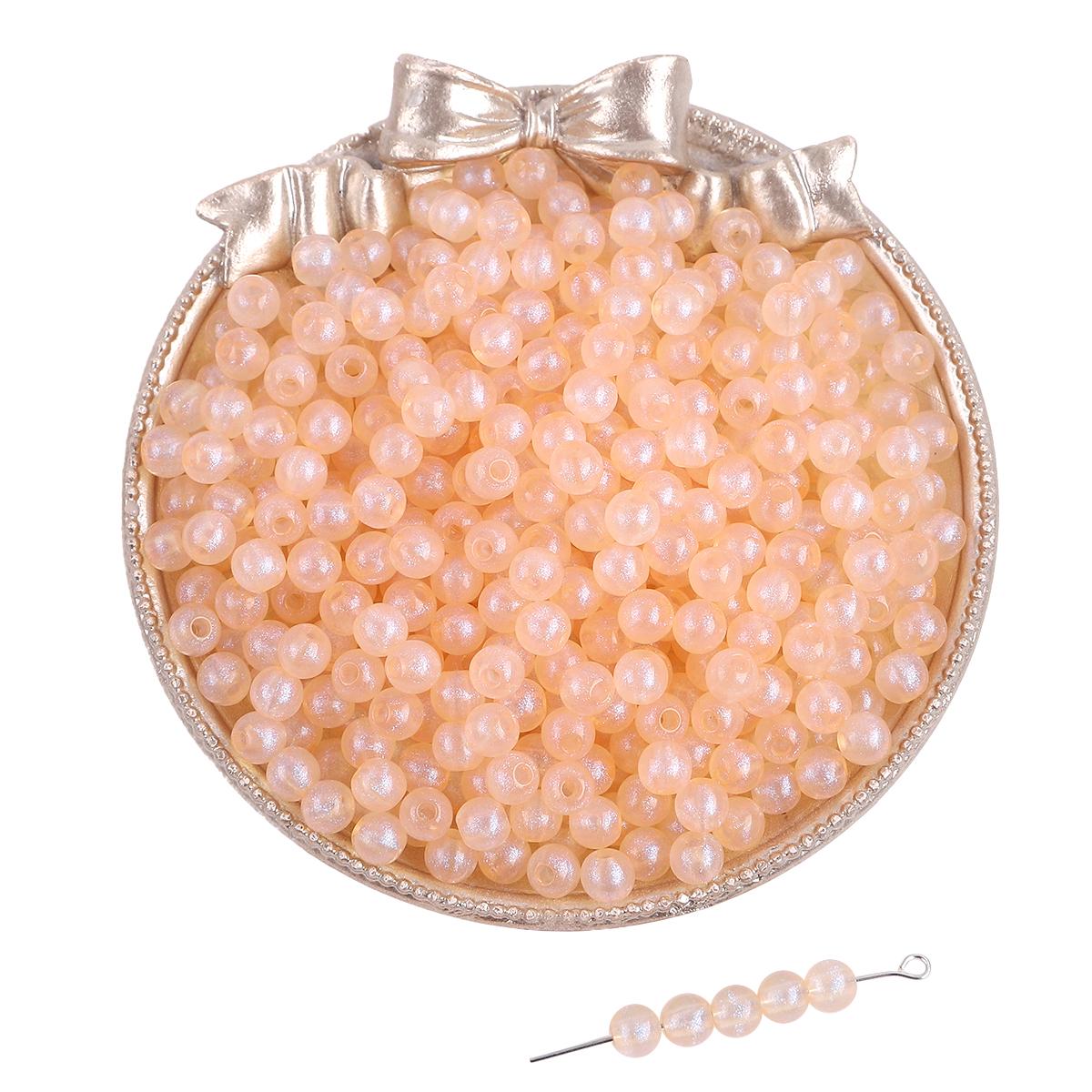 

115/190 шт. акриловые бусины-русалочки, очаровательные бусины для ожерелья, браслета, самостоятельного изготовления ювелирных изделий 6mm 190pcs персик слоеного