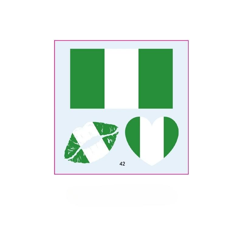 10PCS New World Cup Flag Tattoo Stickers Football Game Games Tattoo Stickers Makeup Face Stickers