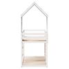 Bunk Bed with Canopy White 80x200 Cm Solid Pine Wood