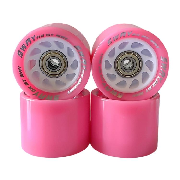 4pcs Durability Skating Wheel Fashion Flashing Wheel Silents Flashing Wheel for Speed and Control
