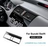For Suzuki Swift Sport ZC31S ZC32S 2005 2006 2007 2008 2009 2010 Real Soft Carbon Fiber Car Console Air Outlet CD Trim Sticker.
