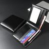 Herren Geldbörse Echtes Leder Herren Geldbörsen Premium Produkt Echtes Rindsleder Geldbörsen für Mann Kurz Schwarz Walet Portefeuille Homme