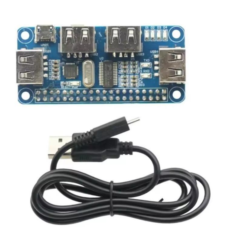 Compactly USB To UART Expansion Module Adds 4 USB Port For Raspberry Devices Embedded Projects Compactly Design