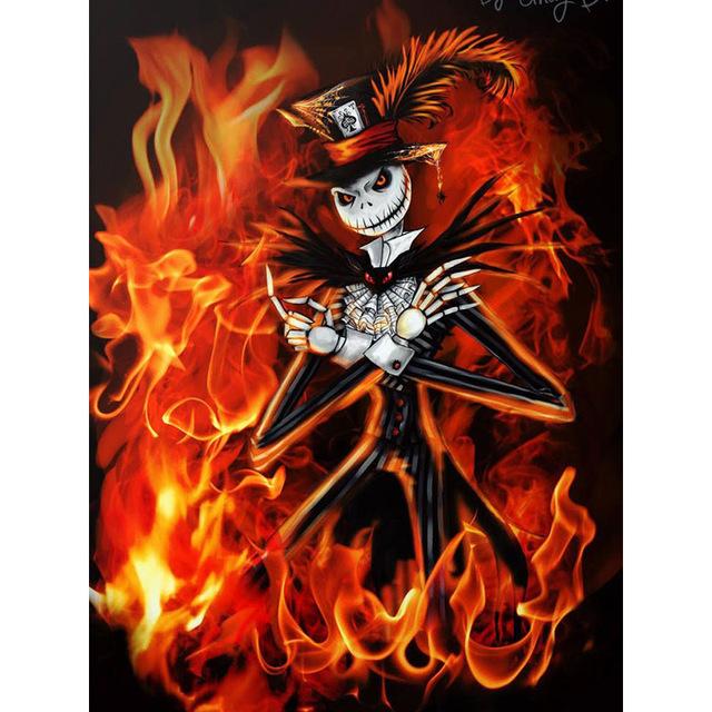 Full Square Diamond Painting Portrait Colorful Animal Diamond Embroidery Wolf Owl Panther Picture of Rhinestones Stitch Cross Christmas Decoration