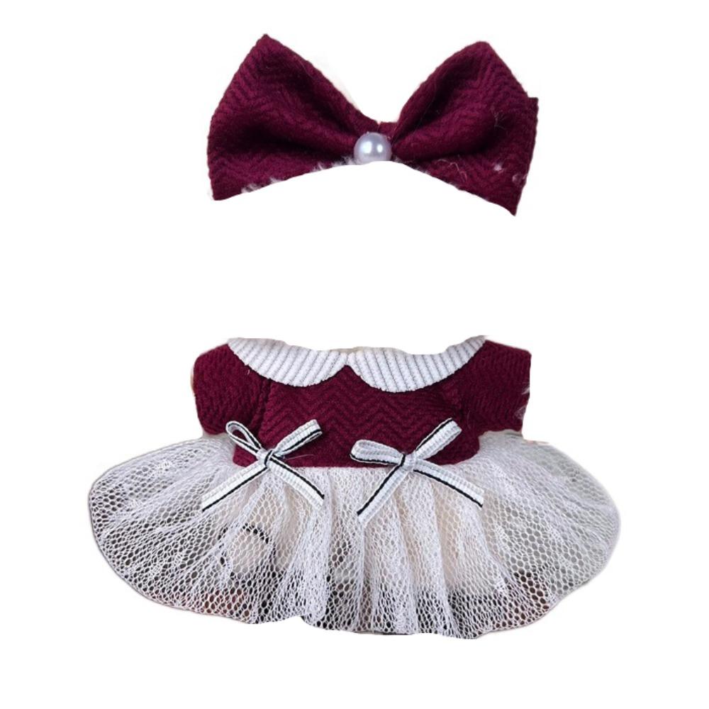 

1 set Skirt Sitting Labubu Doll Clothes Pants 17cm Plush Doll s Clothes Children Gift Style 5