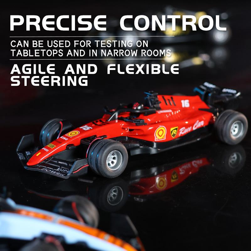 Non-Toxic 1/64 Desktop Rc Drift Racing Car Mini 2.4G Alloy Remote Control Car With Light Adjustable Speed Cars Toy For Children Adult Gift