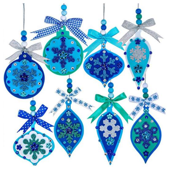 Kit Artizanal de Crăciun din Feutru DIY Agățătoare de Perete Brad de Crăciun Om de Zăpadă Coroniță Decorațiune Pinguin Mărturii de Crăciun pentru Copii Mici