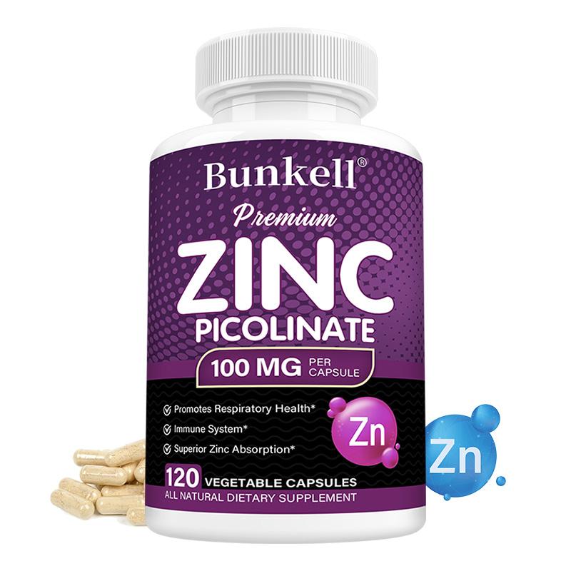 Zinc (As Zinc Picolinate) 100 Mg Dietary Supplement, 120 Capsules Per Bottle
