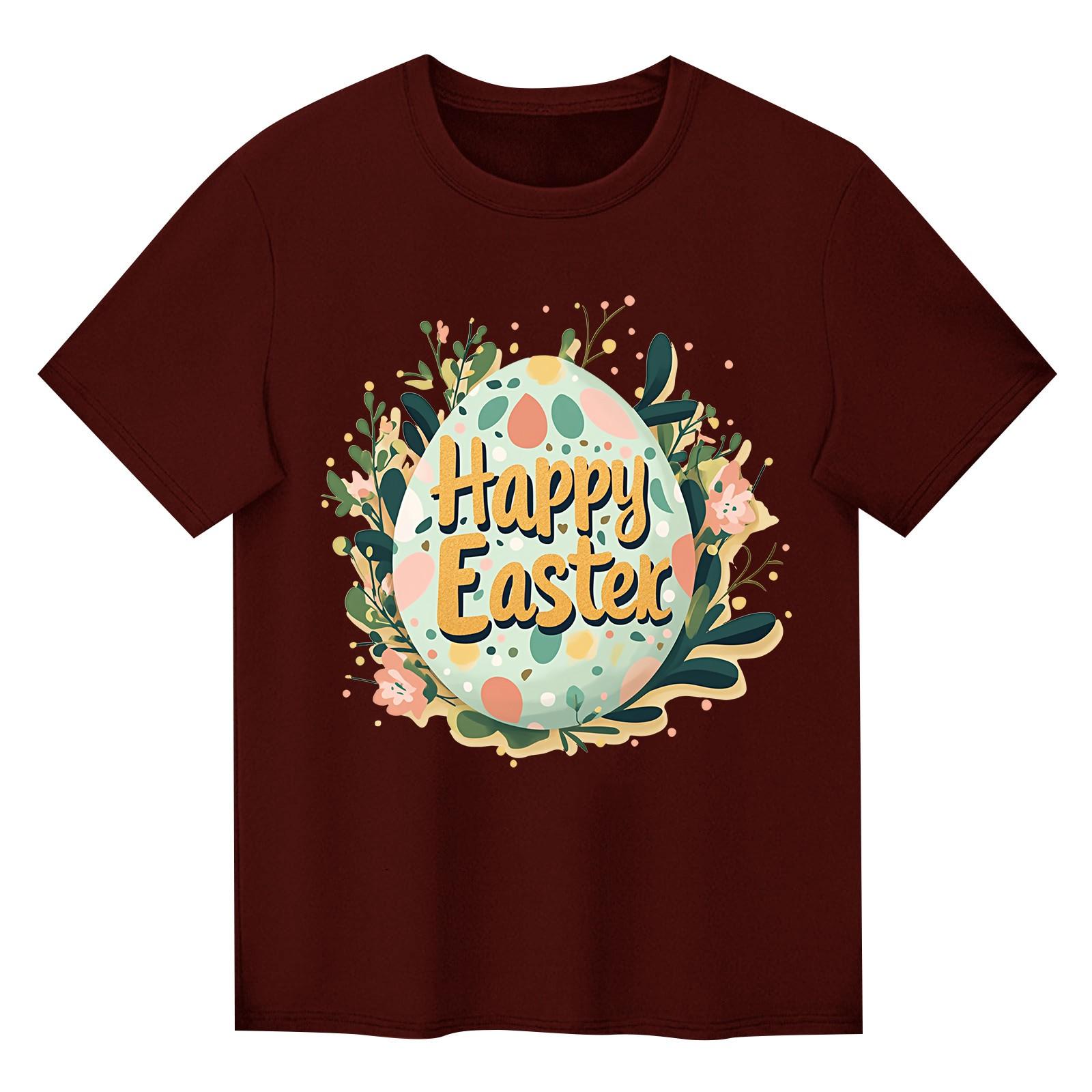 

Детский набивной короткий рукав круглый вырез повседневный удобный свободный легкий топ 100 винный