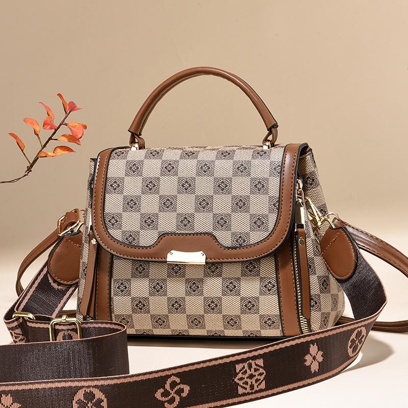 Women's handbag popular shoulder messenger bag trendy fashion bag atmospheric mother bag large capacity simple brand