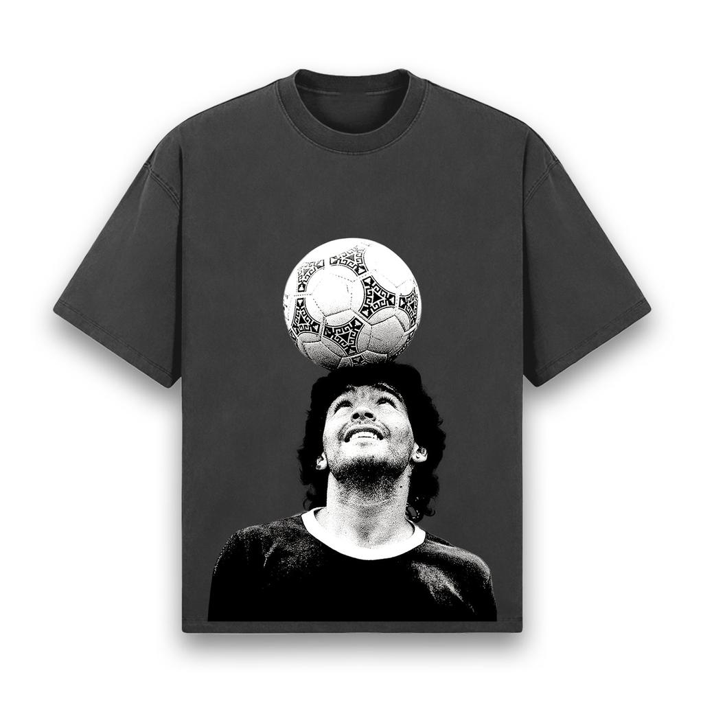 Klasické pánske tričká Letné športové Bavlnený dres DIEGO MARADONA (1986) Potlač TRIČKA Ležérne Nadrozmerné Krátky rukáv Pánske oblečenie