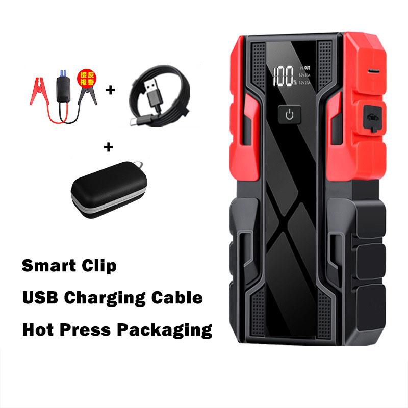 Car Jump Starter with 150PSI Air Pump, Portable Power Bank, LED Light and Auto Emergency Booster чёрный