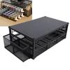 2 Tier Coffee Pod Holder Coffee Capsule   Pull Out Drawers for Kitchen Countertop Coffee Station Black