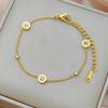 Elegant Minimalist Titanium Steel Diamond Bracelet for Women