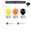 158Pcs Orange Yellow Black Latex Balloon Kids Birthday Balloon Garland Arch Kit Construction Engineering Birthday Party Decor