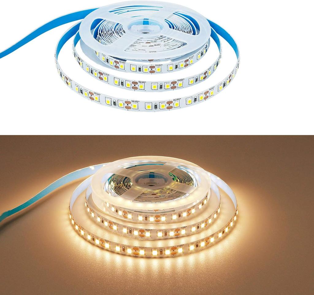 12V 24V LED Strip SMD 2835 1M 2M 3M 4M 5M LED Stripe Tape Light 120LED/M  Warm White Flexible Strip Ribbon Home Decor Light