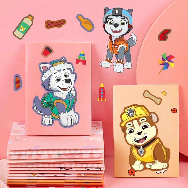 Paw Patrol Cartoon Dog Rescue Team Stickers - DIY Face Swap & Fun Decorations for Kids