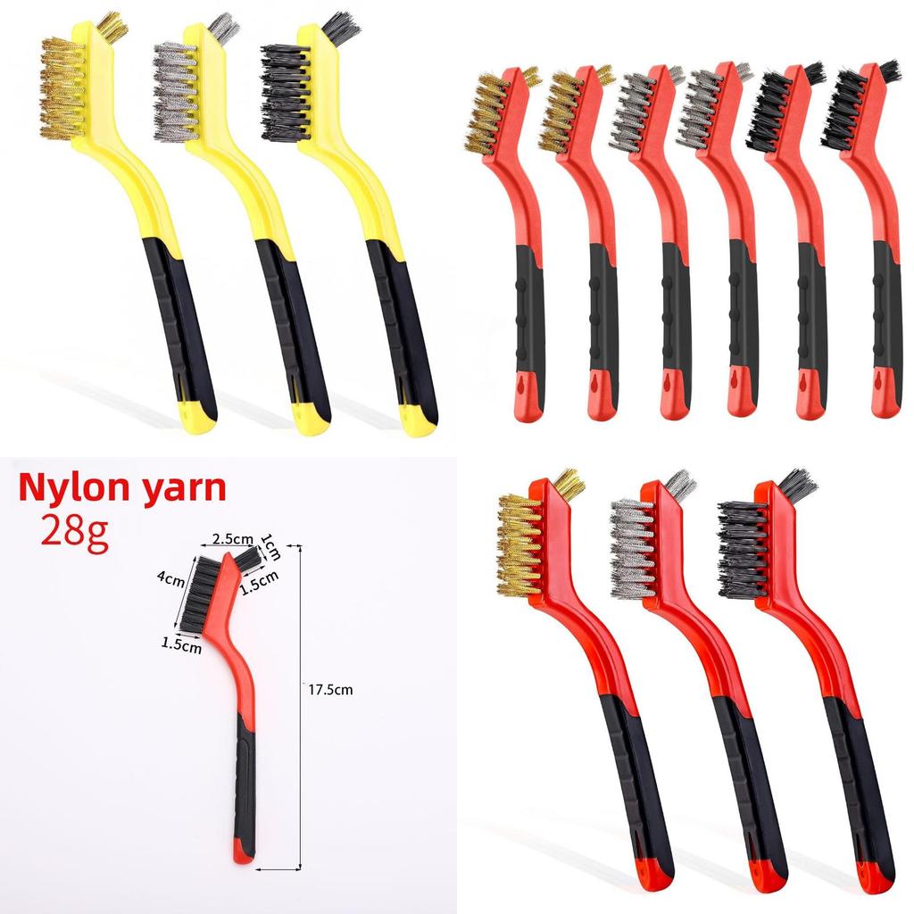 Copper Wire Brush Kitchen Gas Stove Cleaner With Long Handle For Grime Removal