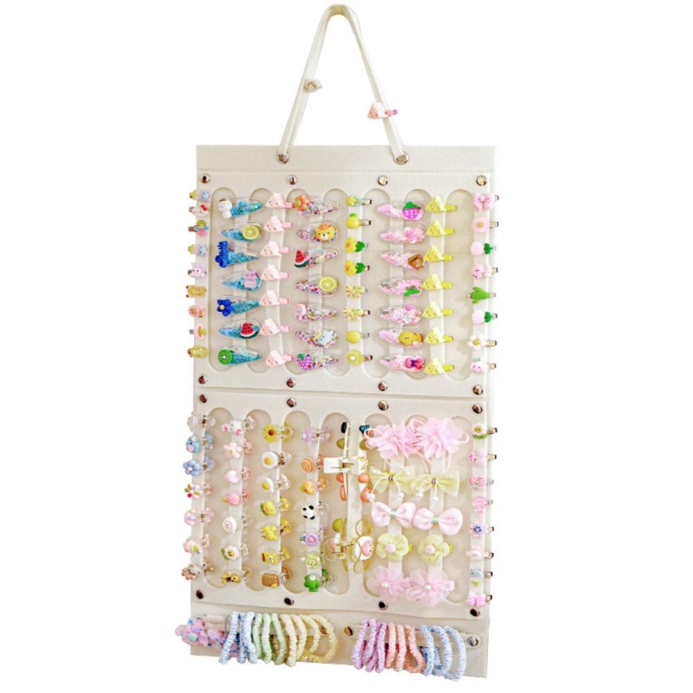 

16 Ленточек Заколки для волос Подвеска для хранения Фетровый Органайзер для бантов для волос Детский Дисплей для хранения аксессуаров для волос