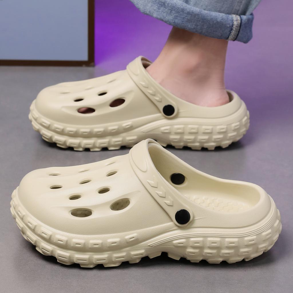 Platform Women Clogs Shoes Beach Garden Thick Bottom Sandals Fashion Comfortable Non-Slip Slippers Summer Indoor Outdoor Men Hole Shoes