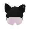 Headgear Cute Plush Cover Cute Cat Ears Headgear Cover for Ski Winter Sport Headwear Fuzzy Headgear Protector Decorative Cover