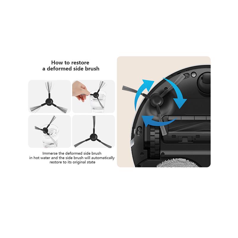 

A78E-Mop Cloth Dust Bag Filter Main Side Brush Accessories For Dreame L30 Ultra/L20 Ultra/X20 Pro/X20 Pro Plus