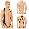 Mens Sleeveless Body Chest Harness Halter Neck Mankini Jockstrap Lingerie Underwear Leotard Bodysuit