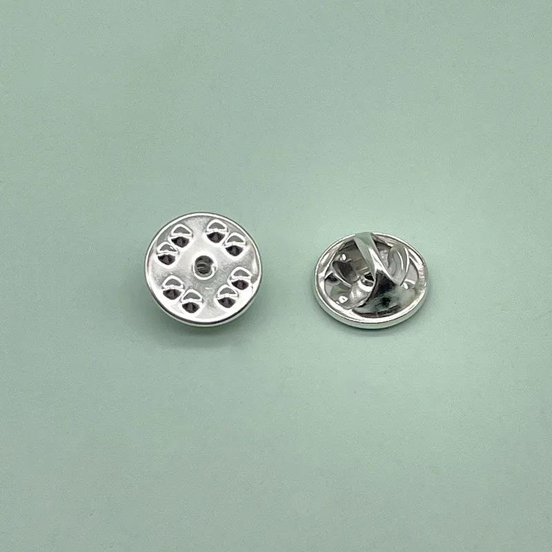 100-500Pcs Metal Locking Pin Back Brooch Badge Holder Lapel Base For DIY Jewellery Material Hand Making Supply Craft Accessories