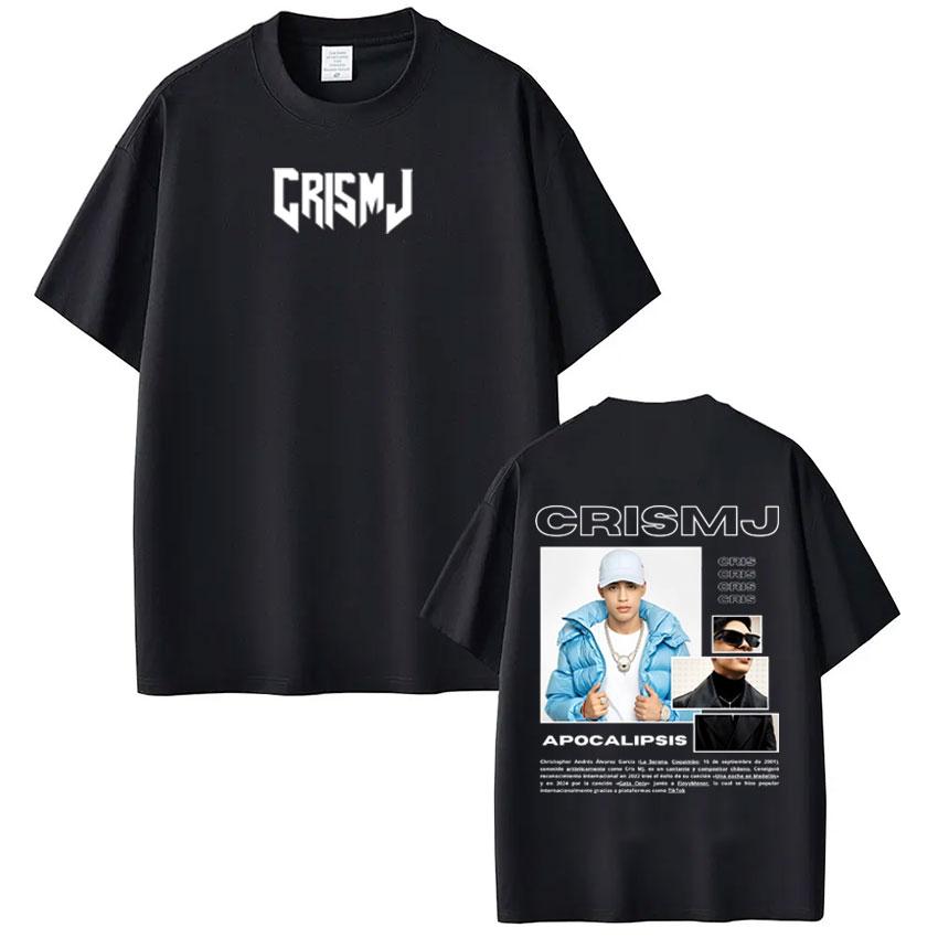 Rapper Cris Mj Tour 2026 Merch Tshirt Men Women Harajuku Gothic T Shirts High Quality Cotton Short-sleeved Oversized T-shirts