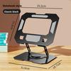 Supporto per Notebook Adatto per IPad, Supporto per Tablet, Supporto in Metallo per Telefono Cellulare, Pieghevole Girevole a 360° da Tavolo per Trasmissioni Live