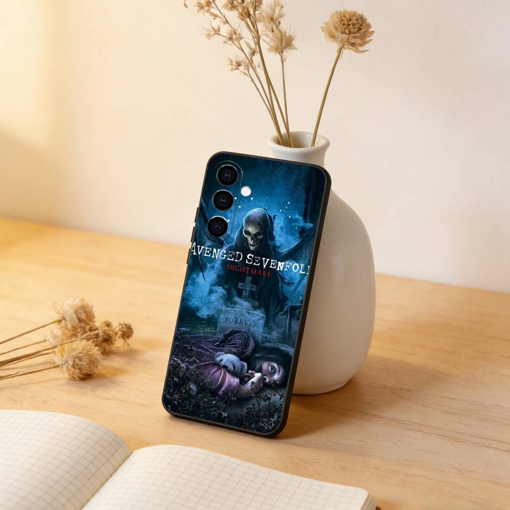 

A-Avenged S-Sevenfold Band Phone Case Black Silicone Soft For Samsung Galaxy A73,A72,A71,A70,A53,A52,A51 Samsung a51 4g