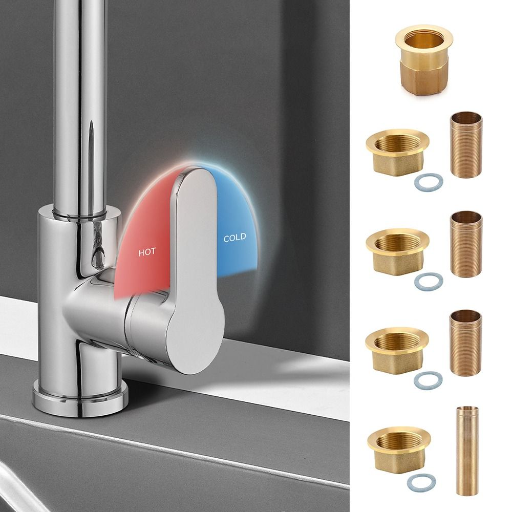 Copper Water Gap Fixed Fittings Multi Size Screw Nut Durable Hose Joint  Tool