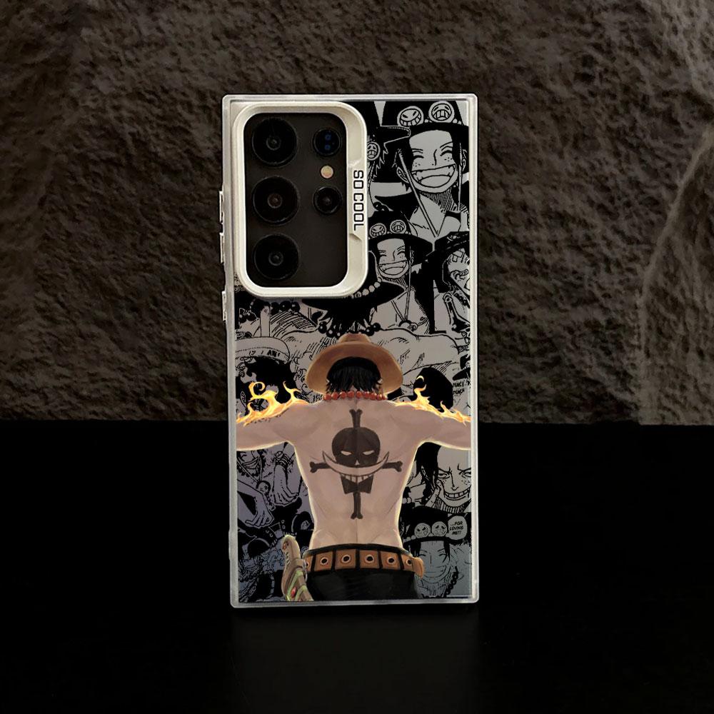 Portgas D Ace Hot Anime Case For Samsung S26 S25 S24 Ultra Cases For Galaxy S23 S22 S21 FE S20 Ultra Plus Shockproof Phone Cover