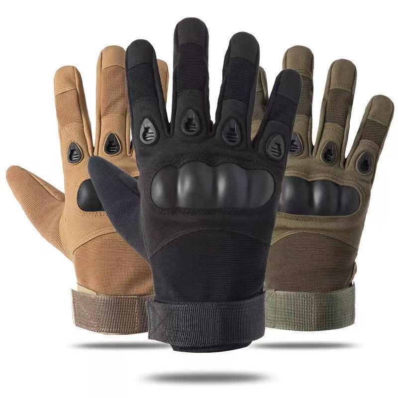 Men's Tactical Non-Slip Hard Shell Combat Gloves for Outdoor and Cycling