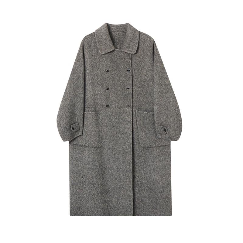 Women's Mid-Length Wool Blend Winter Coat