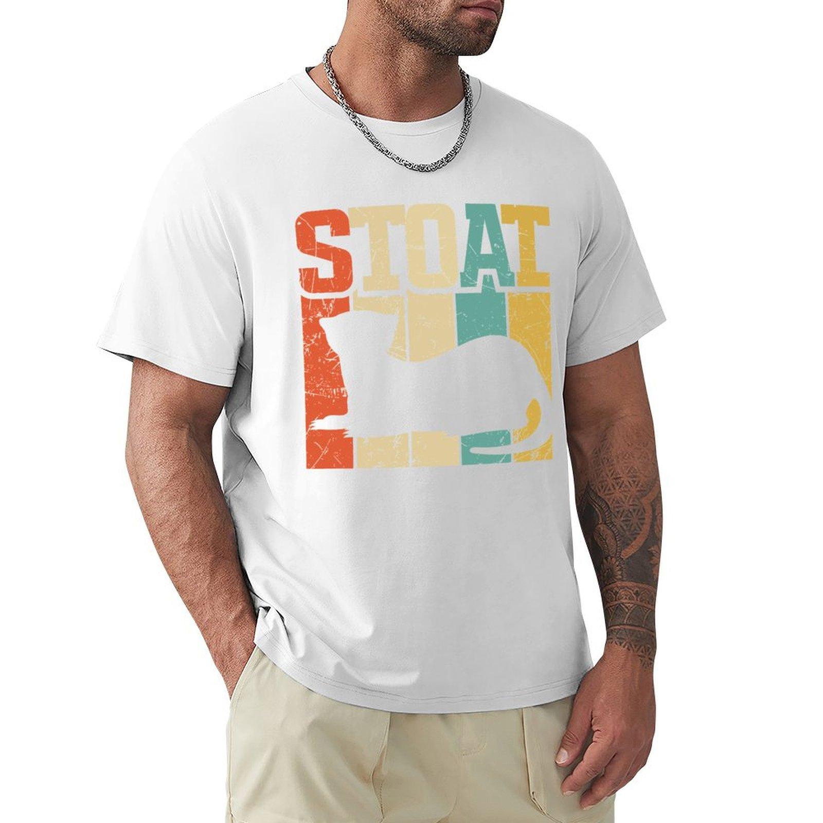 Vintage Stoat ShortTailed Weasel Ermine TShirt oversized graphic tee Tshirts man new edition Louboutins shirts men graphic S