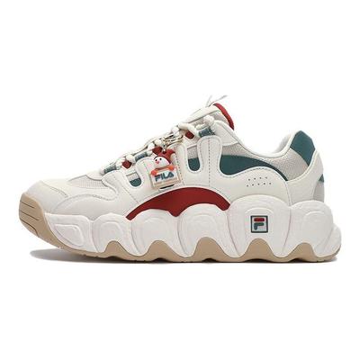 Croissant Xmas Fabric Synthetic Leather Casual Shoes Women Sneakers White Gray F12W412101FSR