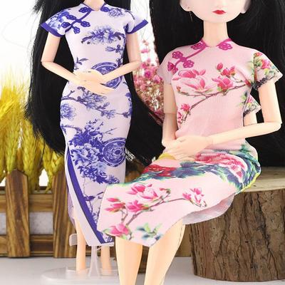 Fashion 5 Styles Unique Dress Clothes Chinese Traditional Dresses Handmade 30cm Dolls Evening Wearing Doll Accessories